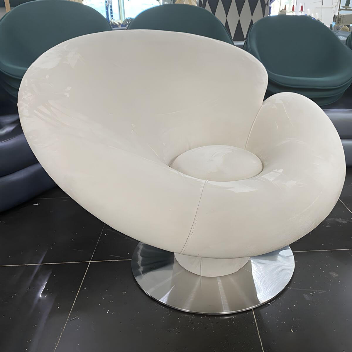 High-Back Modern Papasan Chair