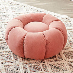 Modern pumpkin shape ottoman in pink