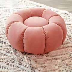 Designer ottoman enhancing modern interior decor