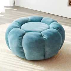 Designer ottoman enhancing modern interior decor