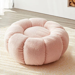 Diverse home settings styling the pumpkin shape ottoman