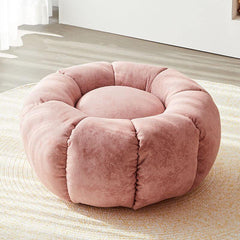 Versatile ottoman as a footrest in a cozy seating area