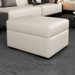 Functional storage ottoman with rectangular shape