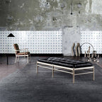 Stylish rectangular bench for indoor entryway