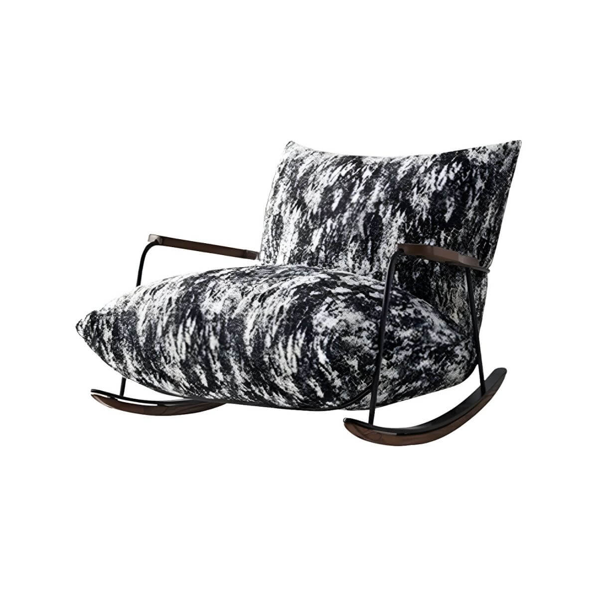 Single-seater rocking chair with modern aesthetics