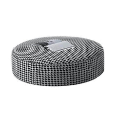 Upholstered houndstooth seat