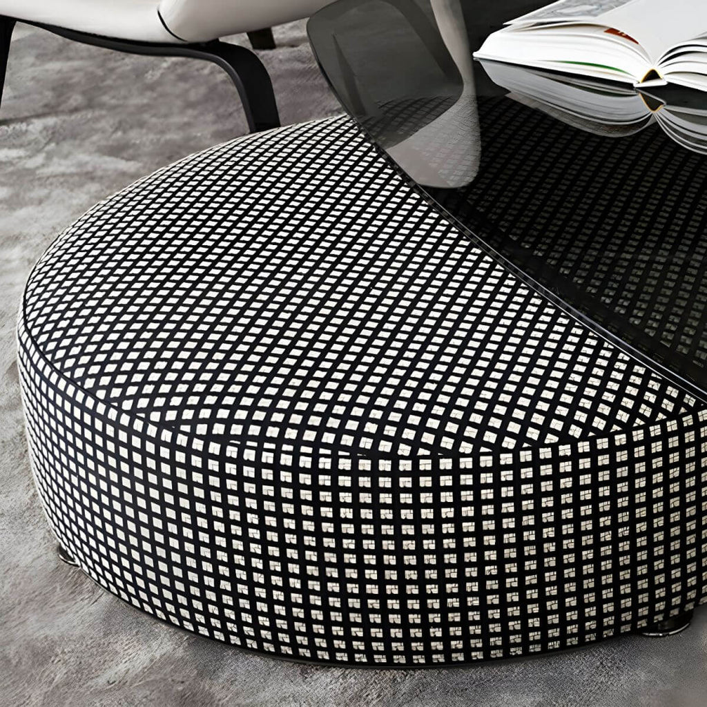 Chic round stool for home decor