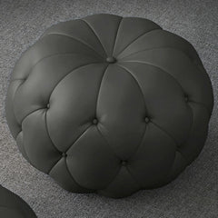 Pink Round Ottoman Perfect for Soft Color Palette