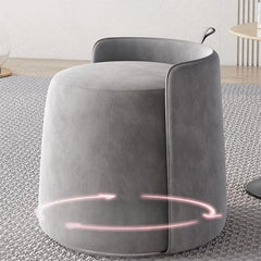 Different Color Options for Modern Silver Microfiber Pouf