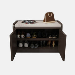 Comfortable upholstered bench for entryway