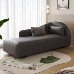 modern ergonomic corner chaise lounge armchair in gray