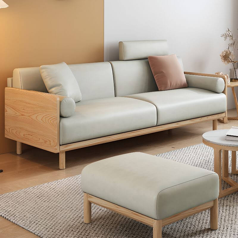 Modern Simple Style Floor Sofa in living room setting