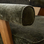 non-reclining arm chair with fixed swivel