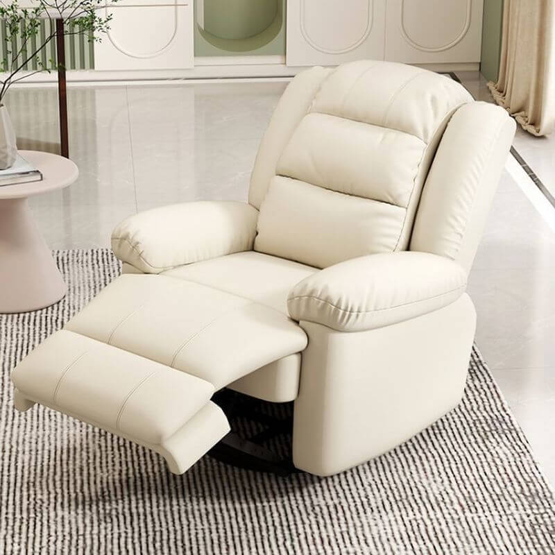 Modern Simple Style Metal Recliner Gray Main image