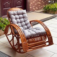 Upholstered track arm of rocking chair