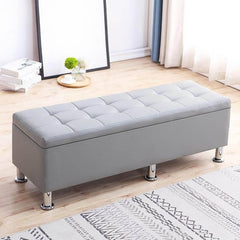 Modern Simple Style Rectangular Ottoman in Carmine