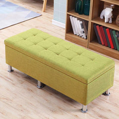 Stylish Ink Colored Solid Color Ottoman