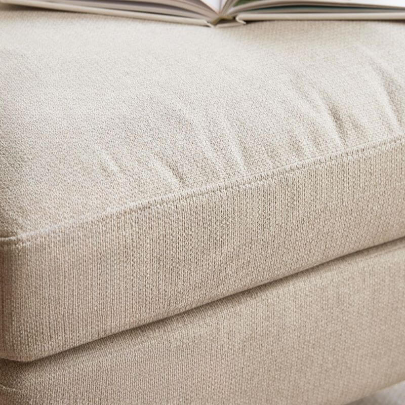 Compact rectangular ottoman