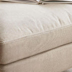 Compact rectangular ottoman