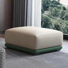 beige-blue footstool in modern design