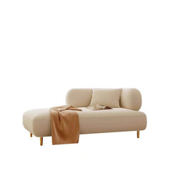 Modern Simple Style Right-Arm Chaise Lounge Loveseat in Green