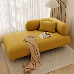 Modern Simple Style Right-Arm Chaise Lounge Loveseat in Orange