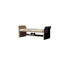 Contemporary Style Accent Bench with Armrests