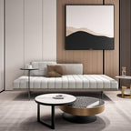 Stylish gray chaise lounge for modern decor