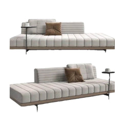 Right-arm gray chaise lounge for stylish interiors