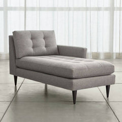 Solid color modern chaise lounge in a stylish interior