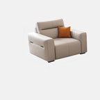 Spacious solid color floor sofa for living room