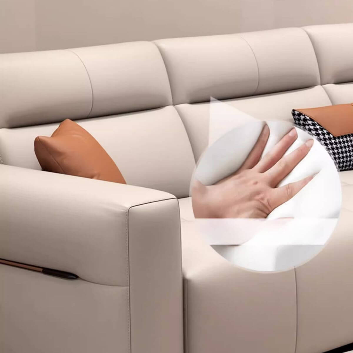 Stylish floor sofa perfect for family gatherings