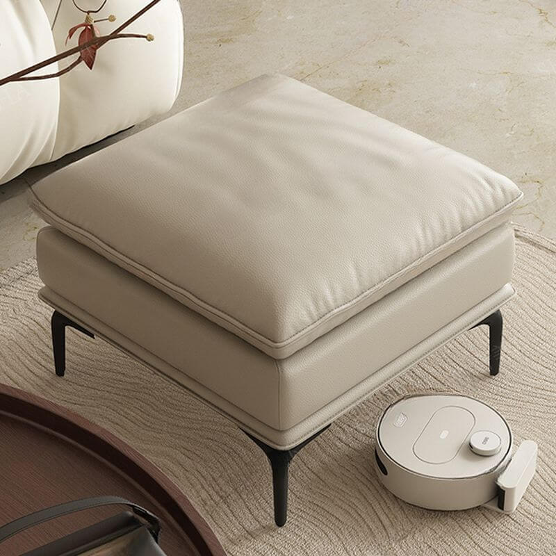 Luxury Ottoman in Rich Amber Tan Color
