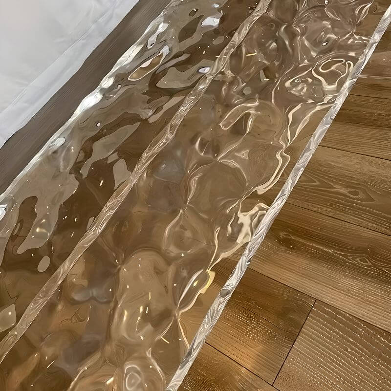 Moderner einfacher Stil Durchsichtige Polymethylmethacrylat Akzentbank in Uni-Farbton Zweitbild