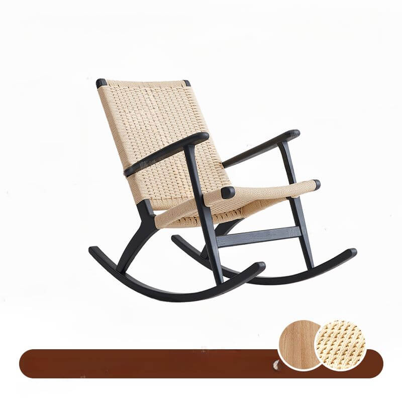 Cozy indoor rocking chair setup