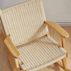 Elegant cherry wood rocking chair