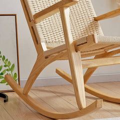 Black wood rocking chair