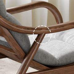 Elegant rocking chair used for relaxation