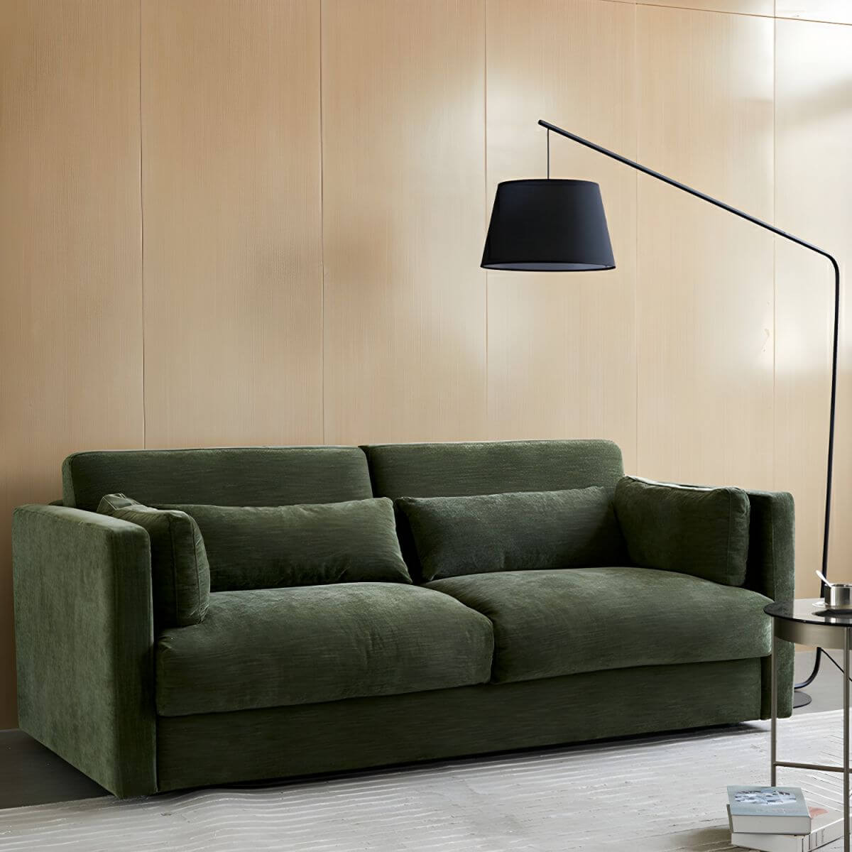 modern sleeper sofa in living room メイン画像