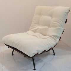 Modern Slipper Chair with Tufted Back