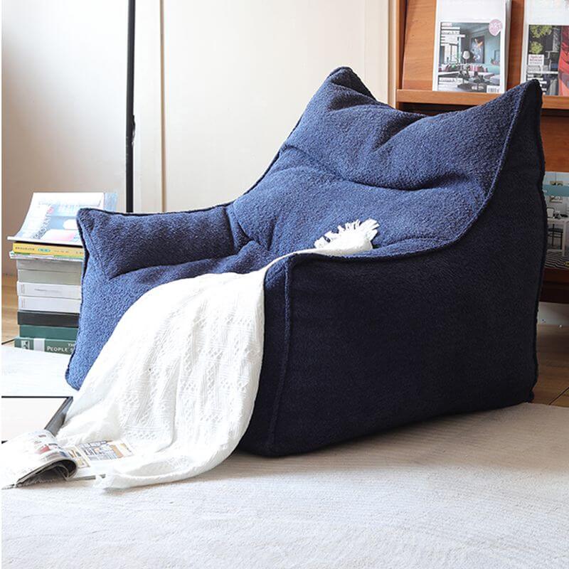 Modern Solid Color Accent Chair with Ottoman Sepia/Gray/Dark Blue with Armrest, Fixed Back, Slipcover and Ottoman Secondary image