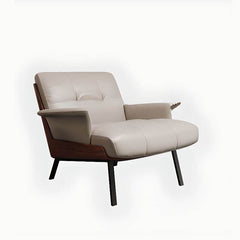 modern solid color arm chair side view