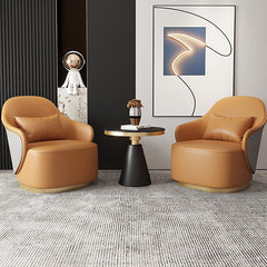 modern barrel chair gray