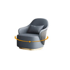 modern barrel chair gray