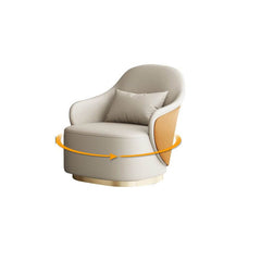 swiveling barrel chair