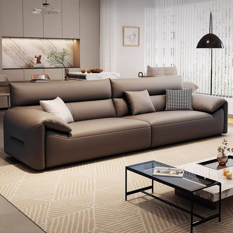 modern grey floor sofa seating area