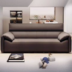 comfortable grey sofa for gatherings