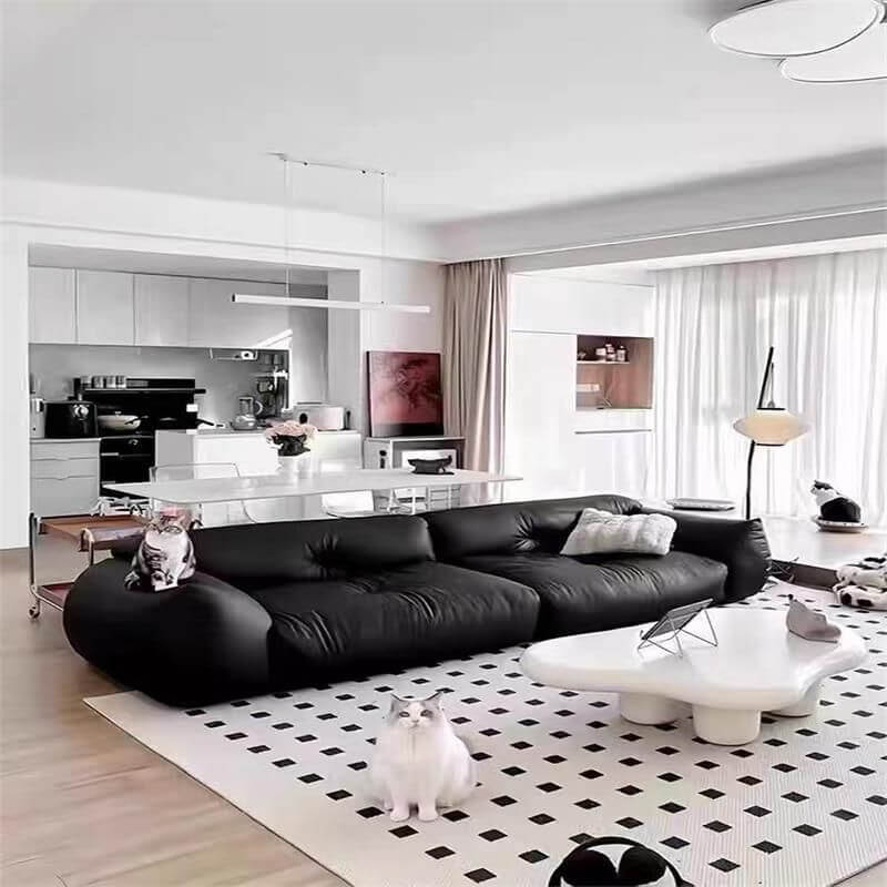 Contemporary sofa with water resistance feature