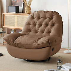 Recliner with swivel rocker base