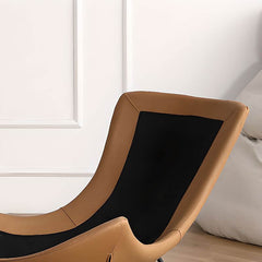 Close-up of upholstered rocking chair